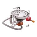 Outdoor Double Ring Gas Stove Camping Gas Burner Electronic Stove