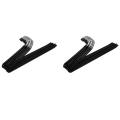 Metal Hangers, Chrome and Black Friction, Non-slip Arms, Set Of 10