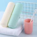 2x Portable Toothbrush Kits Case Toothpaste Cup Holder Box Green