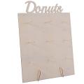 2pcs Wooden Donut Stand Donut Party Decoration Doughnut