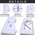 13 Pieces T-shirt Ruler Guide Set,t-shirt Ruler Tool,diy Printing