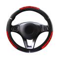 Car Steering Wheel Cover Suitable 37-38cm Auto Decoration Red