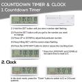 999 Days Count Down Clock Timer for Graduation Lab Kitchen (white)