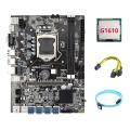 B75 Eth Mining Motherboard 8xpcie to Usb+g1610 Cpu+motherboard