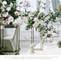 1pc Flower Vase Column Stand Metal Road Lead Elegant Wedding Decor