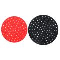 2 Pieces Of Silicone Air Fryer Liner 9 Inch 8 Inch Red Pan Liner