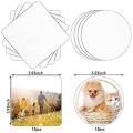 Sublimation Blank Coasters Mat Heat Transfer Coasters for Diy Crafts