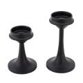 Black Candle Holders Set Of 2 Retro Candle Holders for Pillar Candles