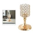 Crystal Candle Holder Hollow Glass Candlestick Home Decor B