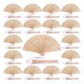 60 Pieces Wooden Fans Hand Held Folding Fans Vintage Chinese Fans