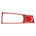 2pc Multimedia Panel Cover Trim Lhd for Porsche Panamera 10-16 Red