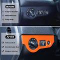 Headlight Switch Trim Abs for Dodge Challenger Charger 15-21 (orange)