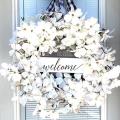 Wreaths for Front Door,wreaths with Welcome Sign,home Door Decoration