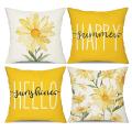Summer Pillow Covers 18x18 Set Of 4 Throw Pillows for Couch Decor