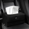 Car Tissue Box Holder Dashboard Tissue Towel Cover Box for Cars Gray