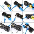 Crimp Tool Kit Network Cable Tester and Crimper for Rj45/rj12 Regular