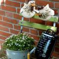 Funny Chicken Yard Art Chicken Home Decoration Backyard Lawn C