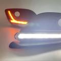 Drl Light with Yellow Turn Signal Light for Mazda 3/axela 2017-2019