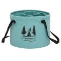 Campout Camping Folding Bucket Portable Wash Basin Bucket 20l, Blue