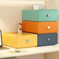 Colorful Desktop Stackable Storage Drawer Office Supplies Box 1