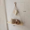 Wall Hanging Shelf Wood Floating Storage Hanger for Home Wall Decor