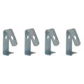 Flower Pot Clips-24 Pack Durable Plant Pot Latch Hangers (silver)