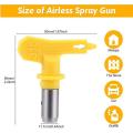 6pcs Reversible Airless Paint Sprayer Nozzle Tips with Tip Guard Set