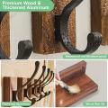 Wood Hooks for Hanging, Coat Hooks Wall Mounted, for Wall for Coats
