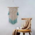 Macrame Hand Woven Tapestry for Living Room Bedroom Decoration