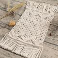 Hand-woven Macrame Table Runner with Tassels Home Decoration(b)