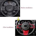 3pcs Car Steering Wheel Panel Cover Trim Frame for Subaru Forester