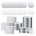 Sublimation Blank Aluminum Stickers Set, Blank Discs (50pcs)
