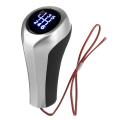 6 Speed Car Led Gear Shift Knob With/led Backlight Leather Shifter