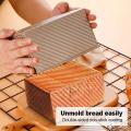Non Stick Bread Loaf Pan with Lid Baking Pan Carbon Steel Toast Box