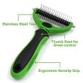 Pet Dematting Comb with Dual Sided Rake for Dogs and Cats
