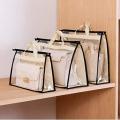 10pcs Clear Handbag Storage Organizer Dust Cover Bags, 5 Sizes