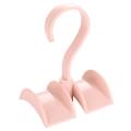 Rotating Storage Rack Bag Hanger Clothes Plastic Rack Tie Pink