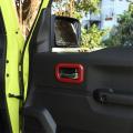 Car Interior Door Handle Cover Abs for Suzuki Jimny,red Carbon Fiber