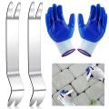 2pcs Paver Tool Rubber Latex Work Gloves for Garden Lawn Yard
