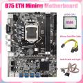 B75 Eth Mining Motherboard 8xpcie to Usb+g550 Cpu+switch