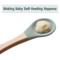 Silicone Baby Feeding Set,baby Bowl,silicone Bib,spoon,cutlery Set,2