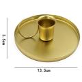 Retro Metal Candlestick Candle Holders Modern Home Decoration Gold