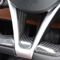 Steering Wheel Decoration Frame Cover Trim, Abs Carbon Fiber