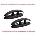 Black 5inch Folding Pull Up Cleat for Marine Line Rope Mooring Cleat