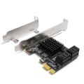 Pcie Sata Card with Low Profile Bracket Support 4 Sata 3.0 Devices