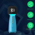 Wireless Bluetooth Karaoke Microphone Dynamic Microphone Blue