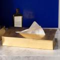 1pcs Gold Tissue Box Table Napkin Holder Home Living Room Desktop