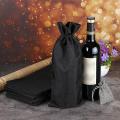10pcs Jute Burlap Wine Bags, for Blind Taste Halloween Party Holiday