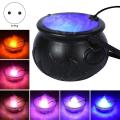 Halloween Witch Jar Cauldron Mist Maker Party Decoration Prop Eu Plug