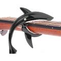 Shark Guitar Capo Zinc Alloy Capo with Pick ,black